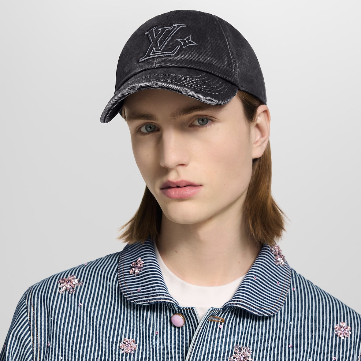 Casquette LV Denim Washed - CASQUETTES (2)