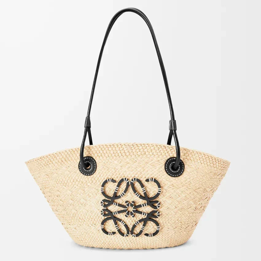 Loewe - Anagram en palmier Iraca et cuir de veau