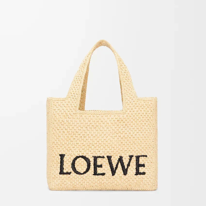 LOEWE - Font Tote Petit en raphia