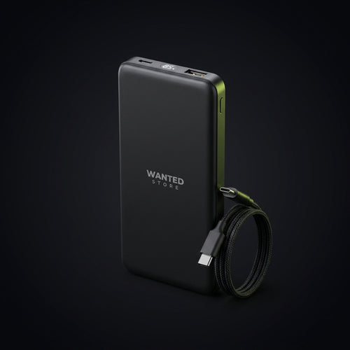 Batterie externe 10 000 mAh Wanted Store avec câble USB-C